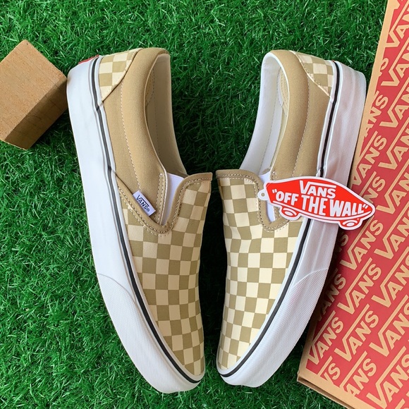 VANS CLASSIC SLIP ON CHEKRBRD Cornstalk/Tr wht men - Picture 15 of 16